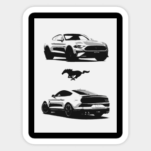 Ford Mustang (pop art) Sticker